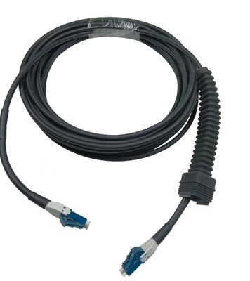 NSN Boot Duplex LC Patch Cord Zwart voor Outdoor Kabeloplossing