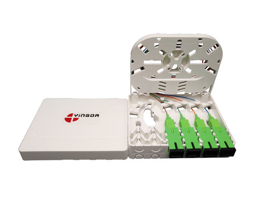 Fiberoptic Termination Box 4Cores met grote ruimte voor Fiber Fusion Storage met DIN Rail PTO