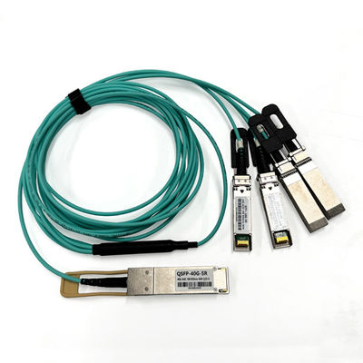 850nm 40G QSFP+ tot 4 X 10G SFP+ AOC Active Optical Cable 5m OM3 8cores Module Sfp tot Sfp Cable