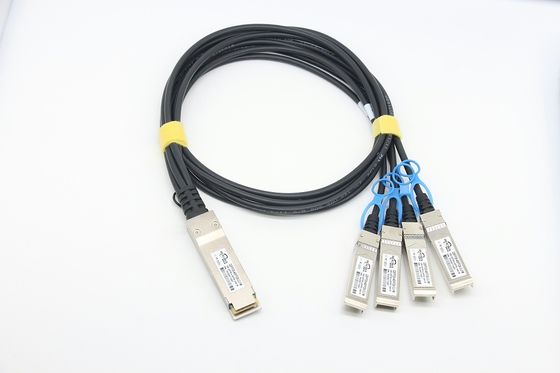100G QSFP28 tot 4x25G SFP28 DAC Twinax-kabel Direct aan te sluiten kopermateriaal Compatibel met Cisco