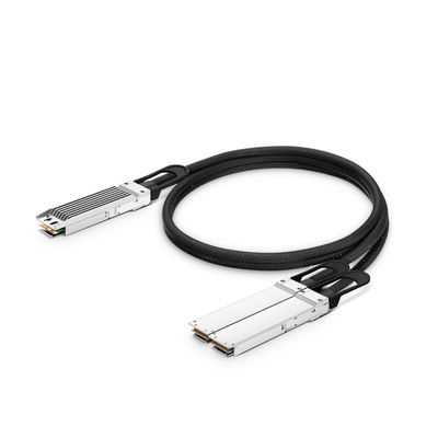 1M Compatible 800G OSFP Finished Top tot 2 x 400G OSFP Flat Top Ethernet Passive Direct Attach Copper Breakout Cable
