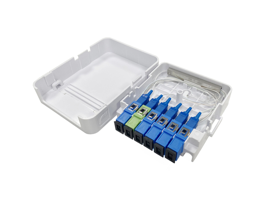 Vezeloptische Aansluitdoos met 1X5 Splitter voor FTTH Thuis- en Buitenmuurmontage