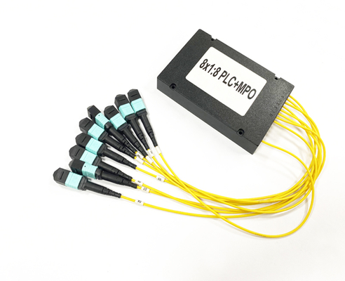 MPO MTP Connector Glasvezel Splitter FTTH 8 STUKS 1x8 2.0mm ABS Cassette Multimode OM3 PLC Splitter 1M