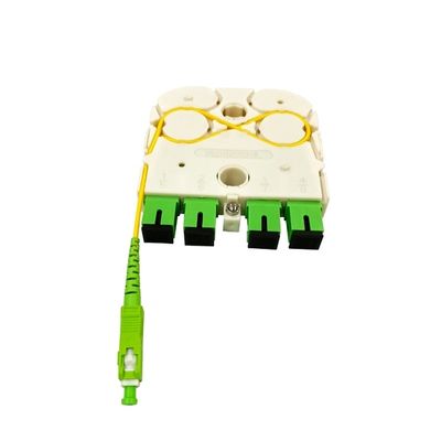 Nieuwe FTTH Glasvezel 1x4 SC APC Mini Cassette Direct Input Exclusive Design LGX PLC Splitter voor Rusland