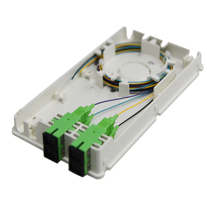 FTTH-terminalbox 4-aderig, enkele glasvezel, ABS-kunststof, wandmontage, glasvezel-einddoos